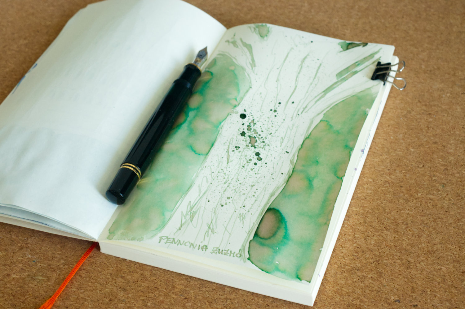 Pennonia Zuzmó (60 ml bottled ink, green) - Image 2