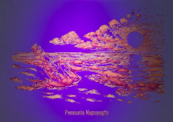 Pennonia Napnyugta - fluorescent (60 ml bottled ink, orange) - Image 3