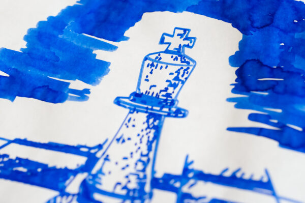 Pennonia Kékek Kékje (60 ml bottled ink, blue) - Image 4