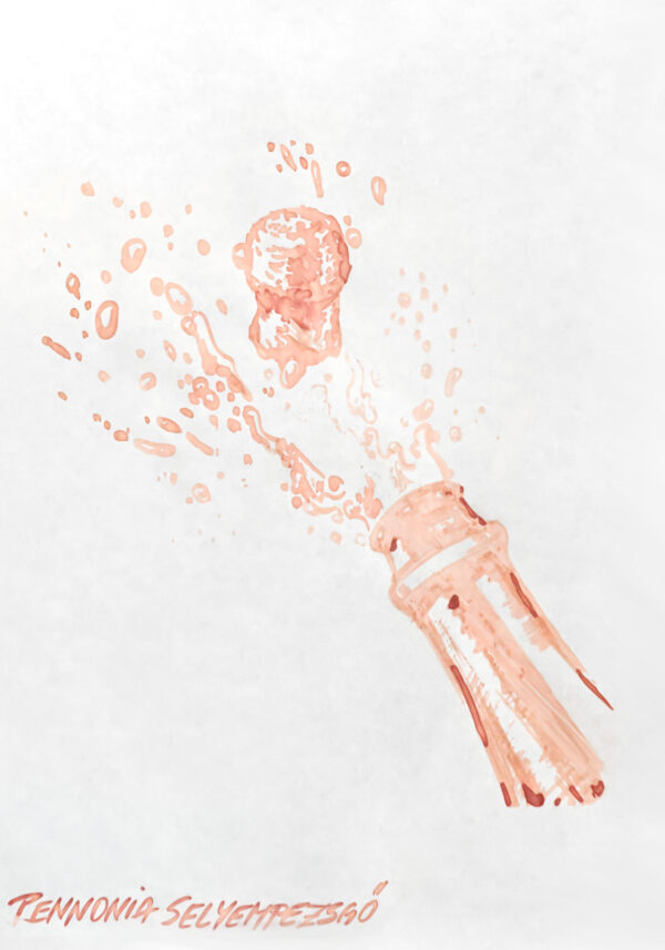 Pennonia Selyempezsgő (60 ml bottled ink, pink) - Image 2