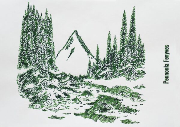Pennonia Fenyves (60 ml bottled ink, green) - Image 2